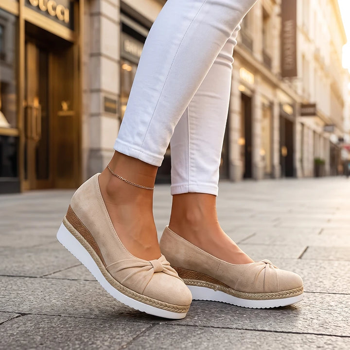 Elise Suede Wedges