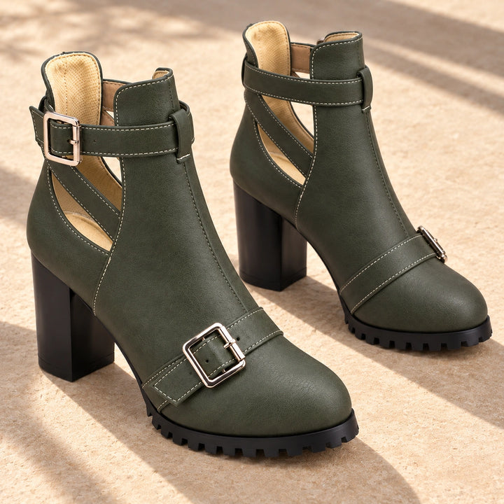 Maelle Cut-Out Heel Boots