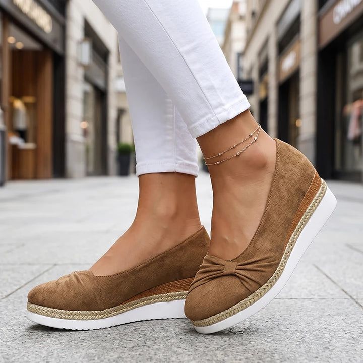 Elise Suede Wedges