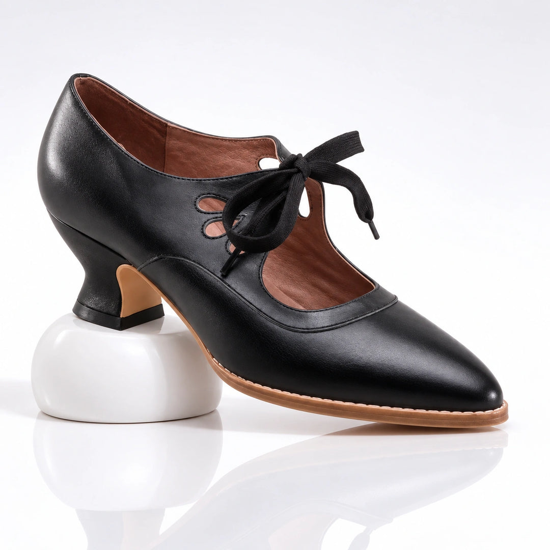 Leontine Leather Heels