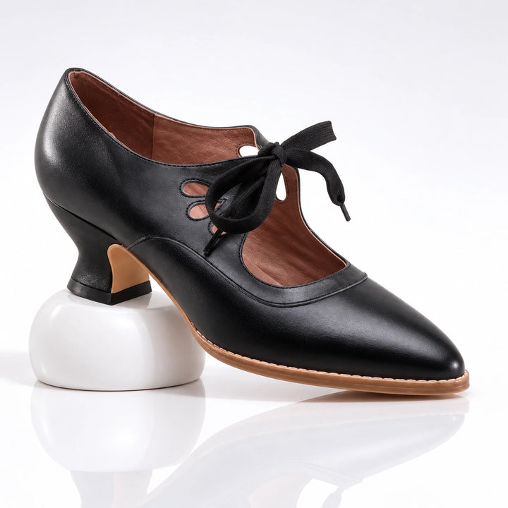 Leontine Leather Heels