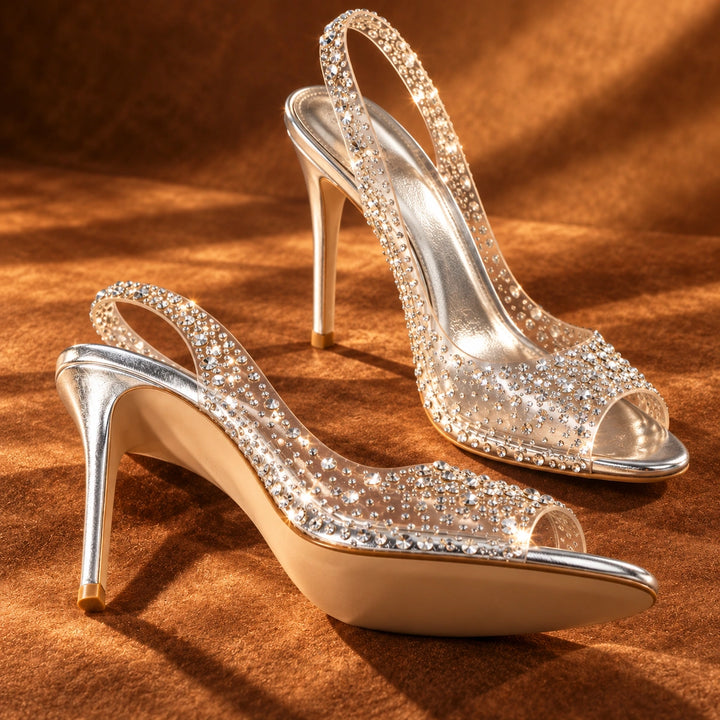 Gwen Rhinestone Heels