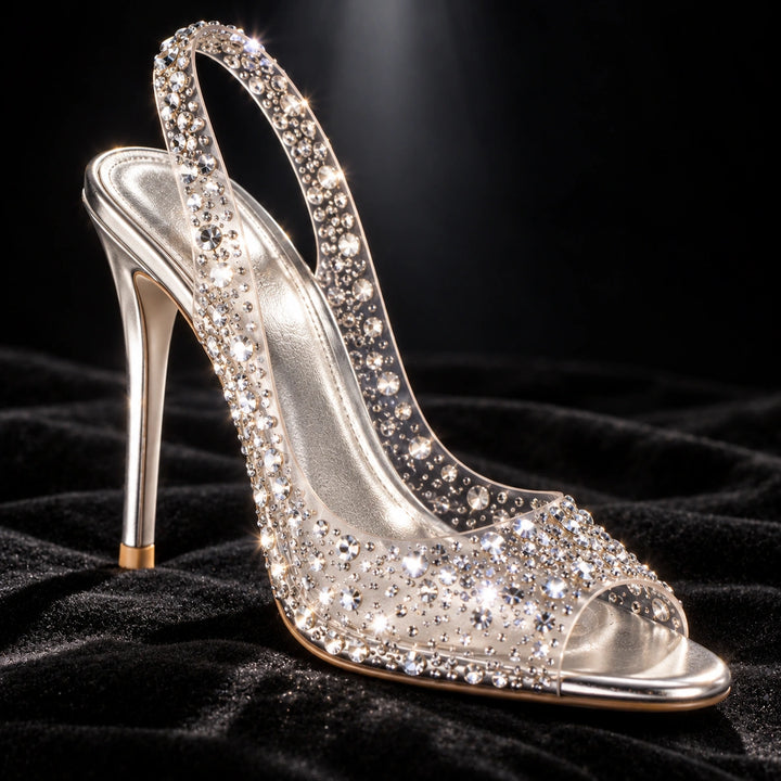 Gwen Rhinestone Heels