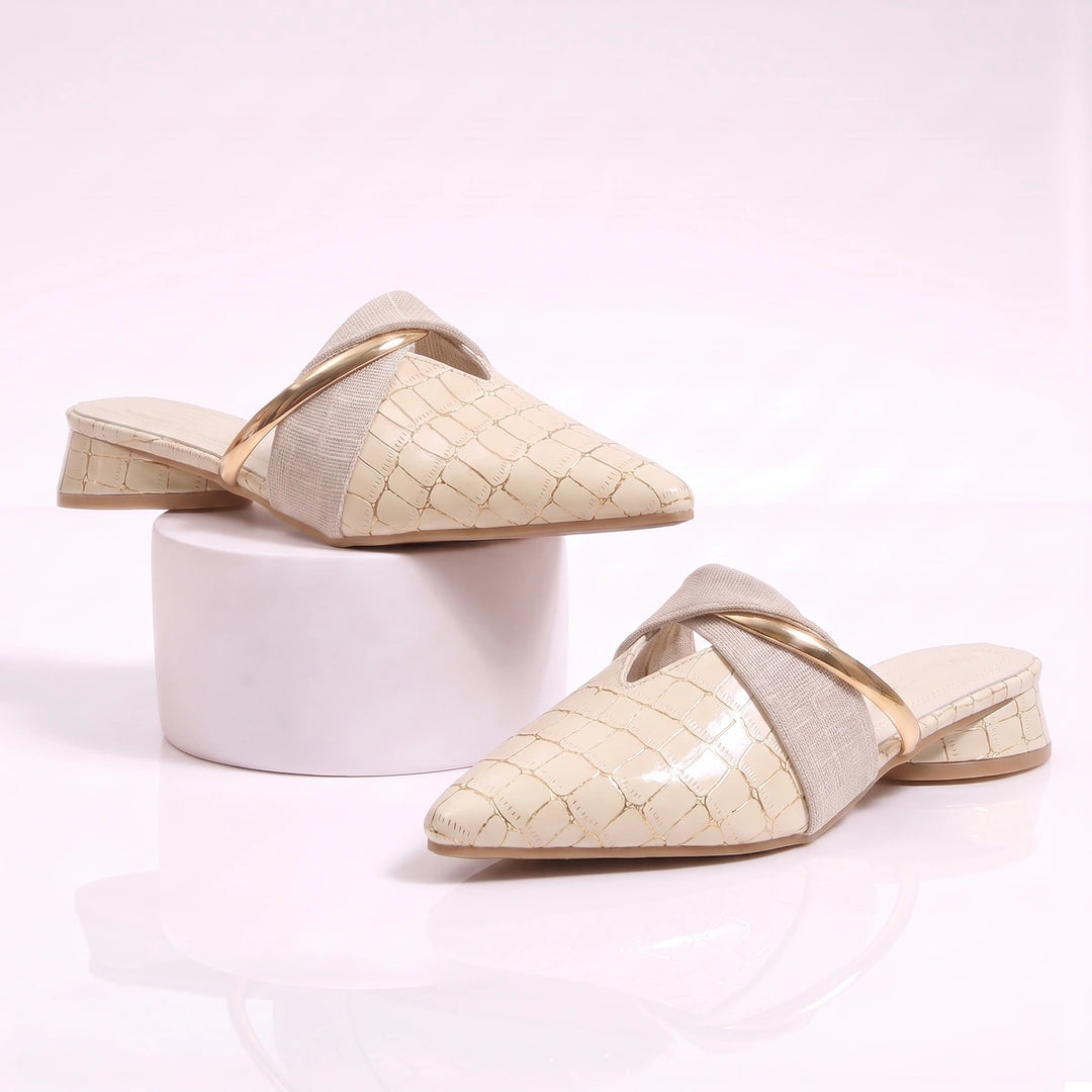Blanche Leather Mule