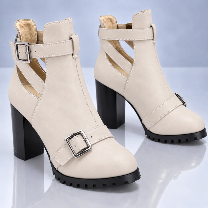 Maelle Cut-Out Heel Boots