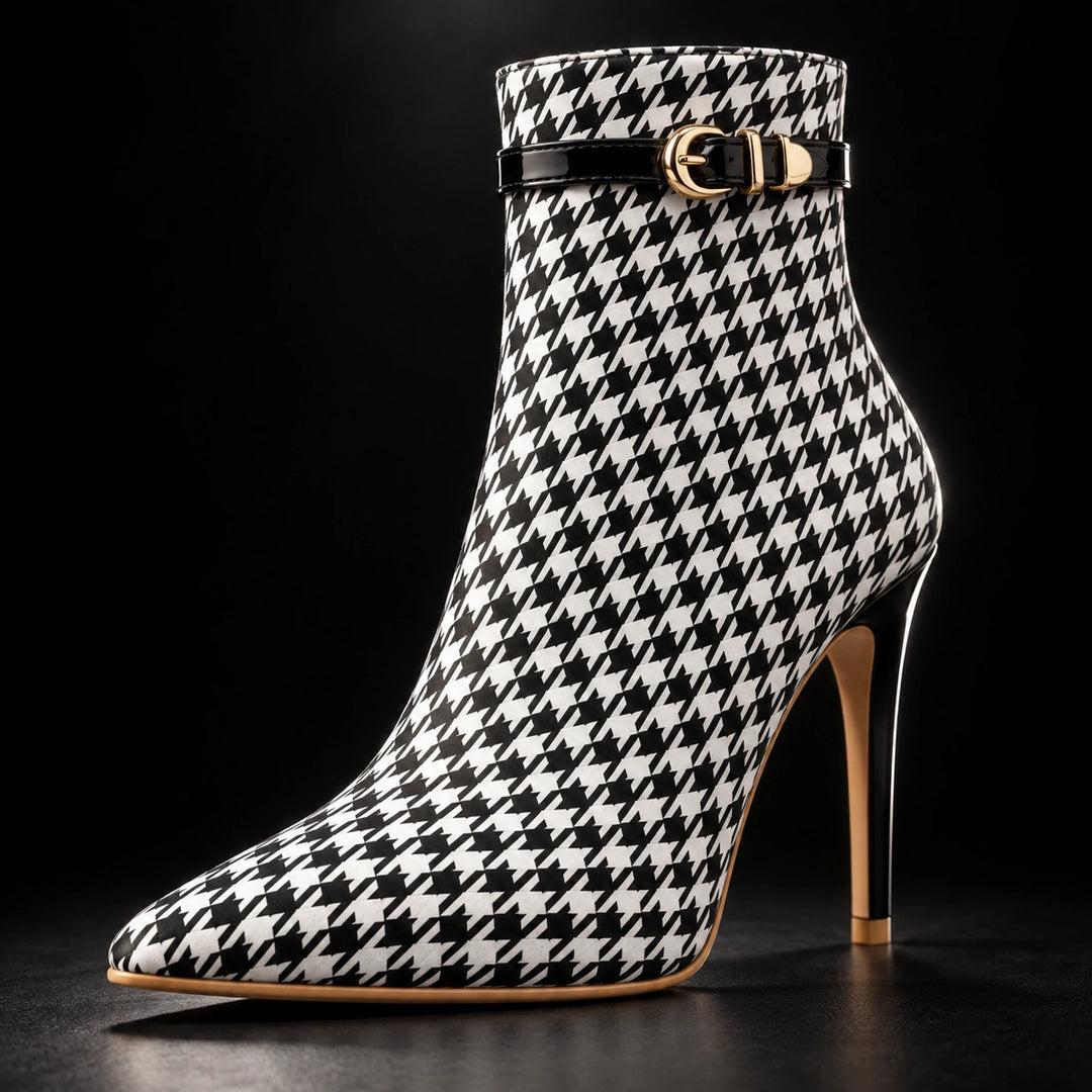 Cora Houndstooth Boots