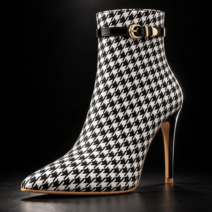 Cora Houndstooth Boots