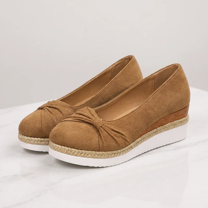 Elise Suede Wedges