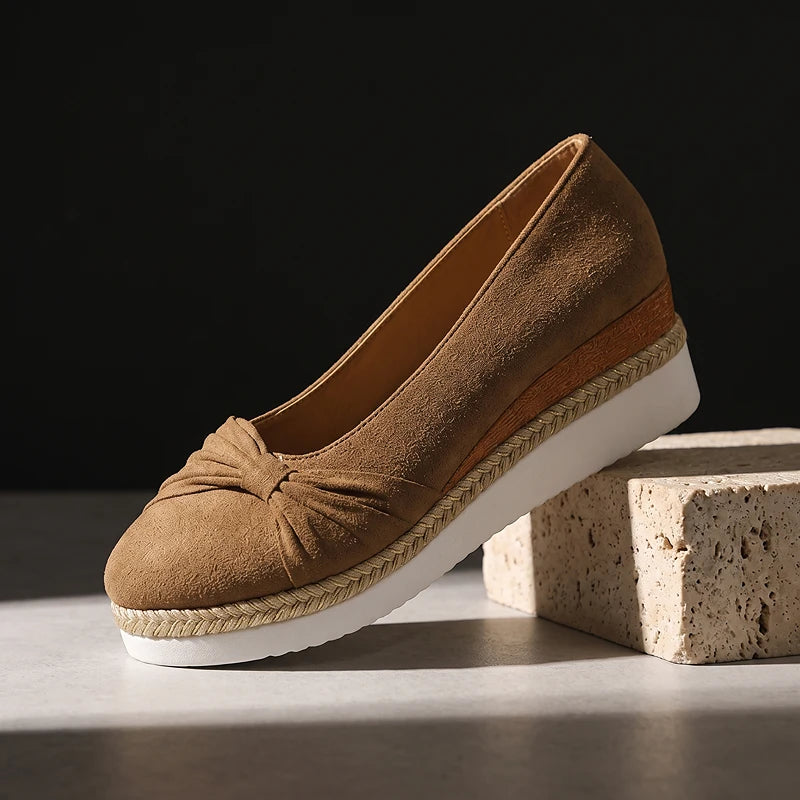 Elise Suede Wedges