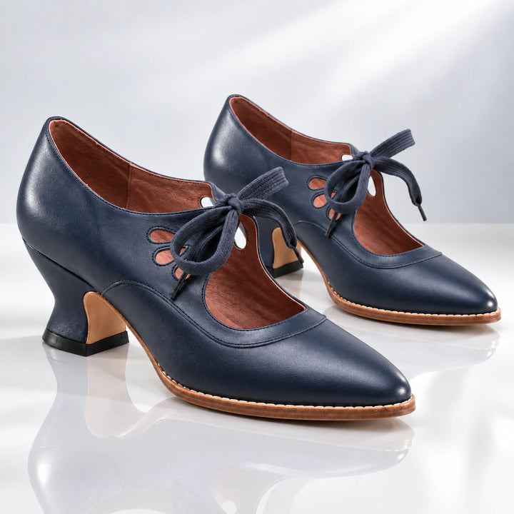 Leontine Leather Heels