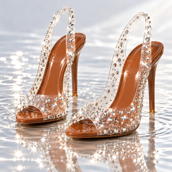 Gwen Rhinestone Heels