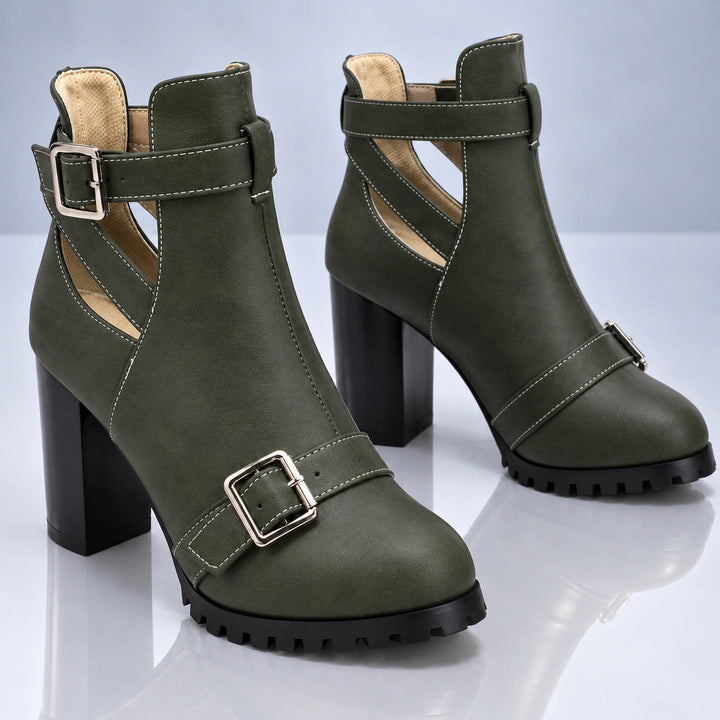 Maelle Cut-Out Heel Boots