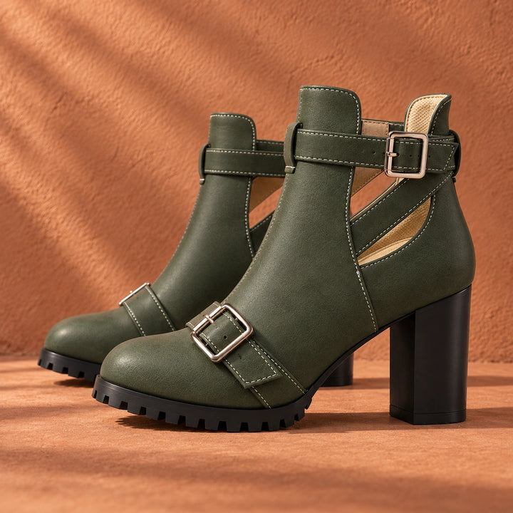 Maelle Cut-Out Heel Boots