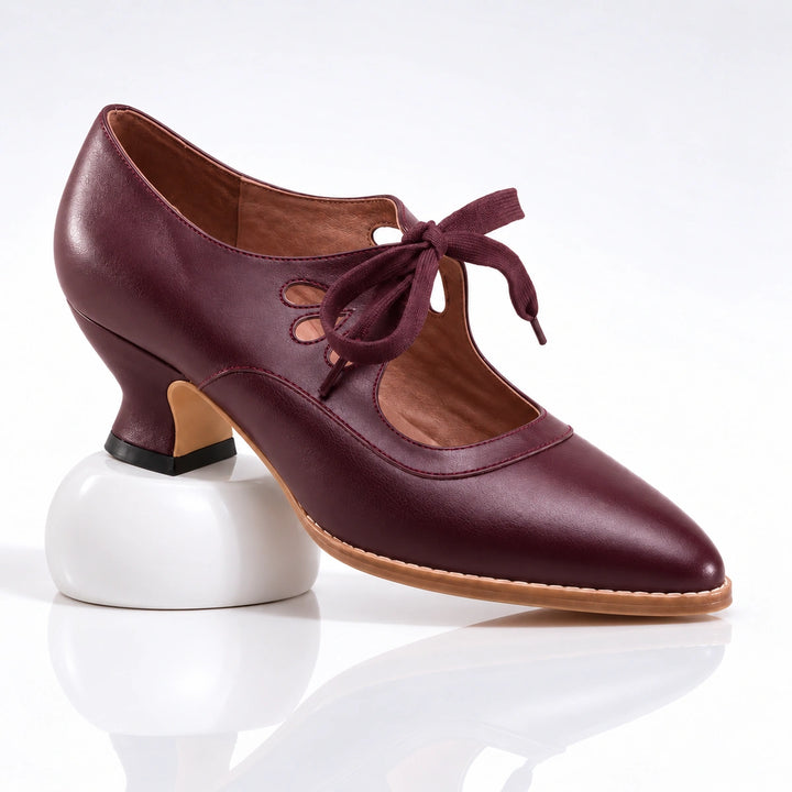 Leontine Leather Heels