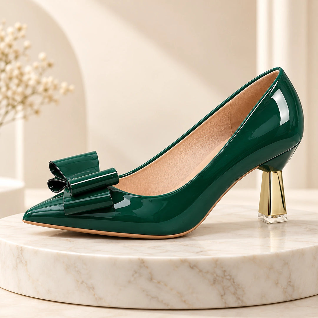 Corinne Gold Heels