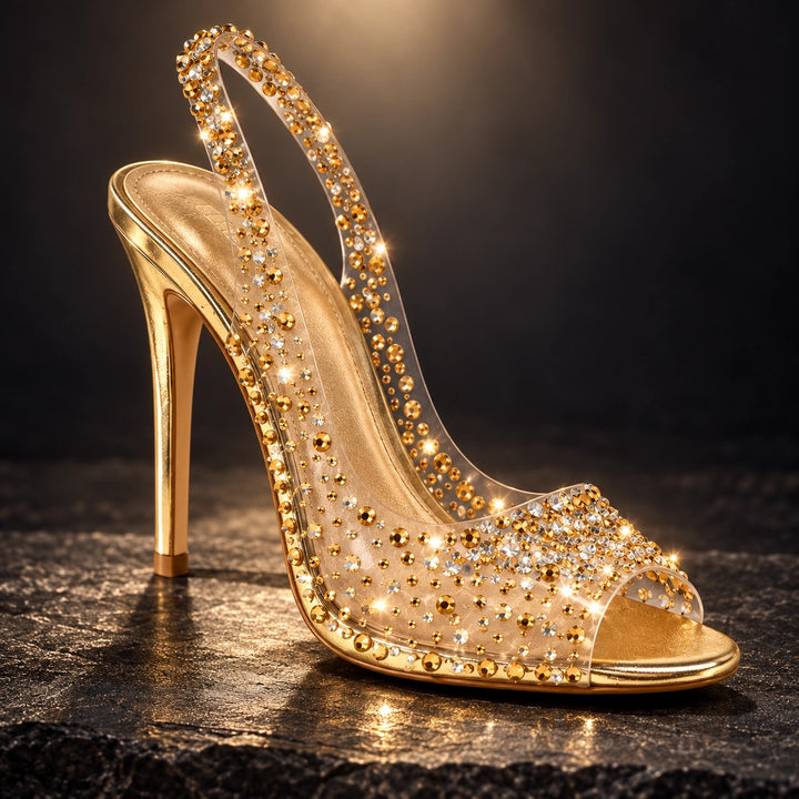 Gwen Rhinestone Heels
