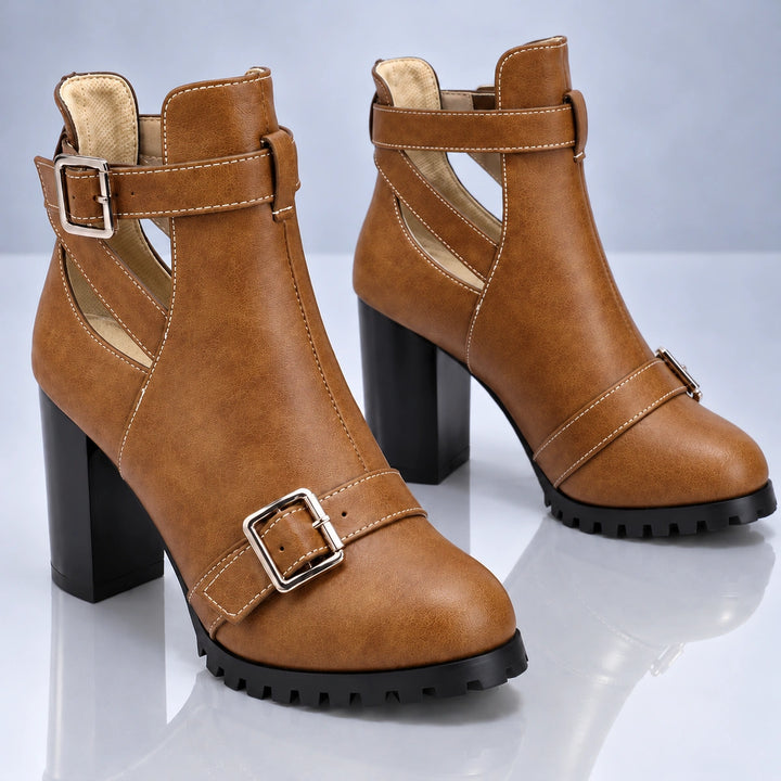 Maelle Cut-Out Heel Boots