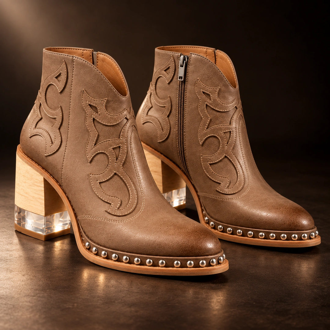 Sonia Leather Western Boots