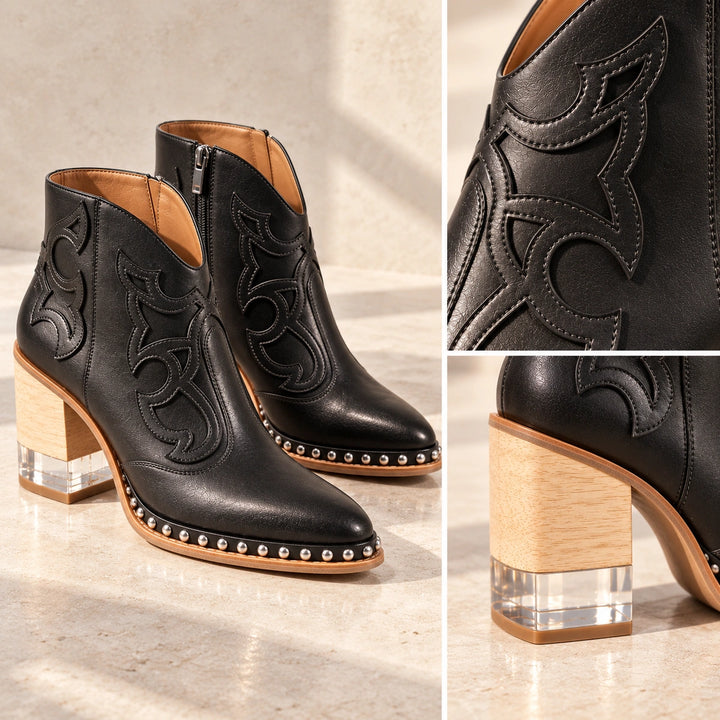 Sonia Leather Western Boots