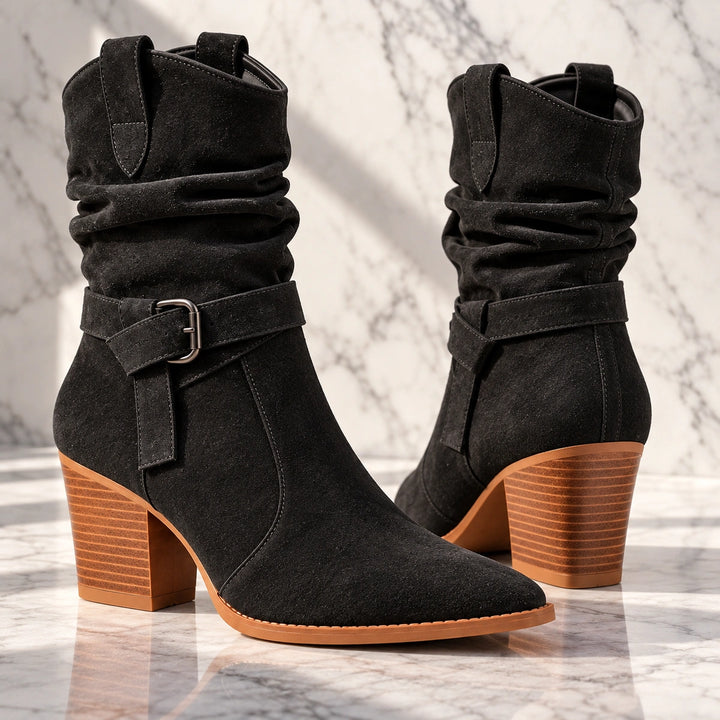 Mallory Suede Mid-Calf Boots