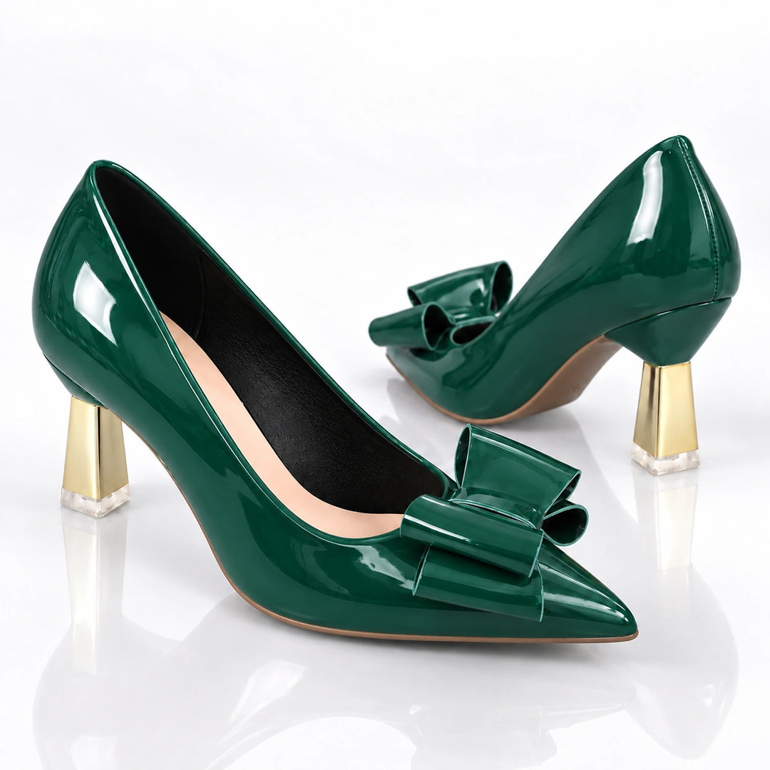 Corinne Gold Heels