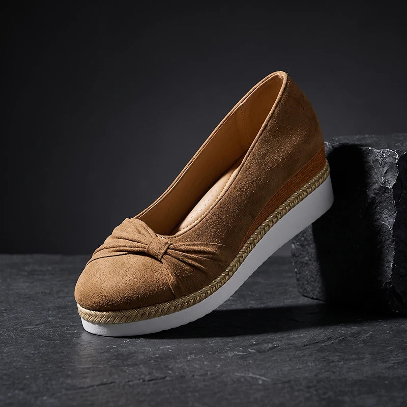 Elise Suede Wedges