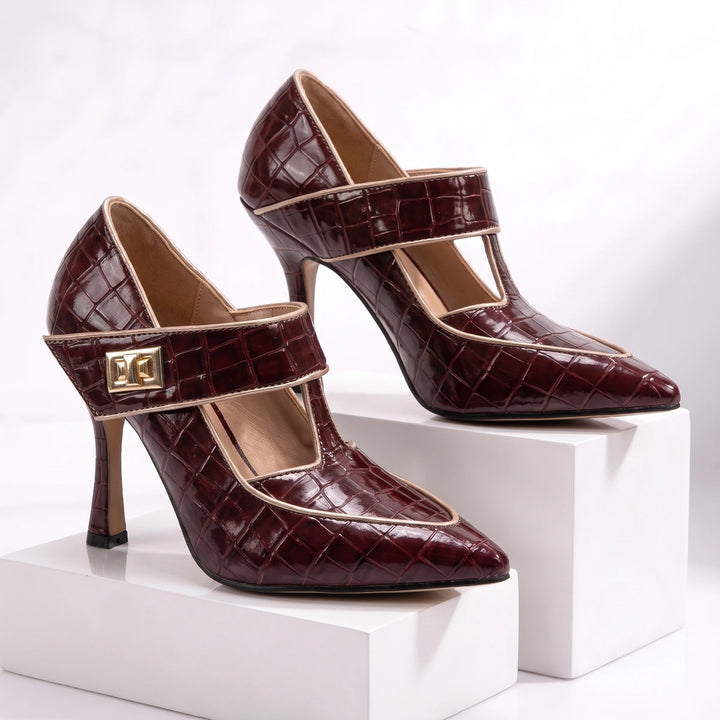 Romy Croc Heels