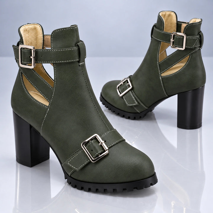 Maelle Cut-Out Heel Boots