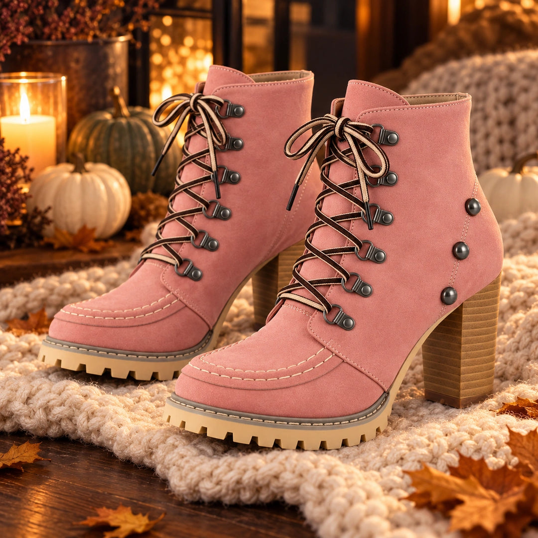 Donna Lace-Up Boots