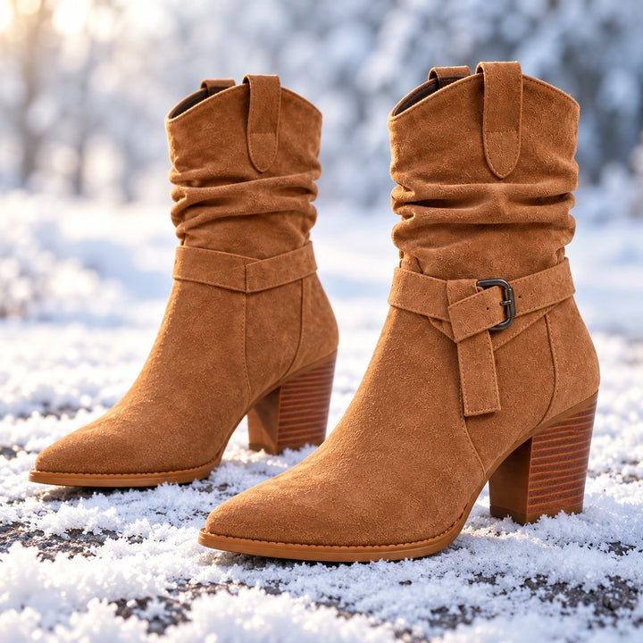 Mallory Suede Mid-Calf Boots
