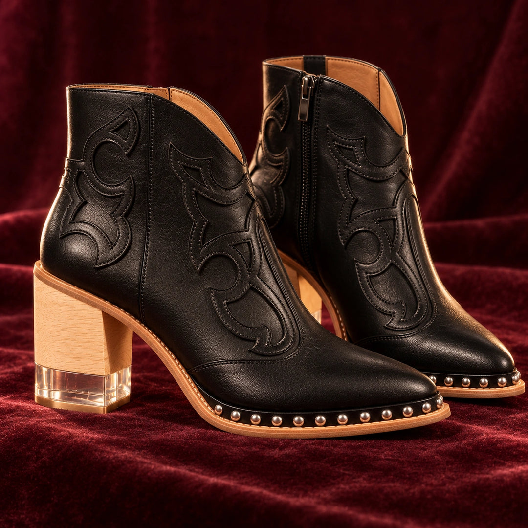Sonia Leather Western Boots