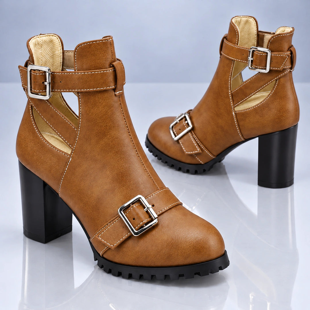 Maelle Cut-Out Heel Boots