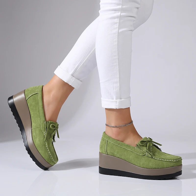 Faustine Suede Loafers