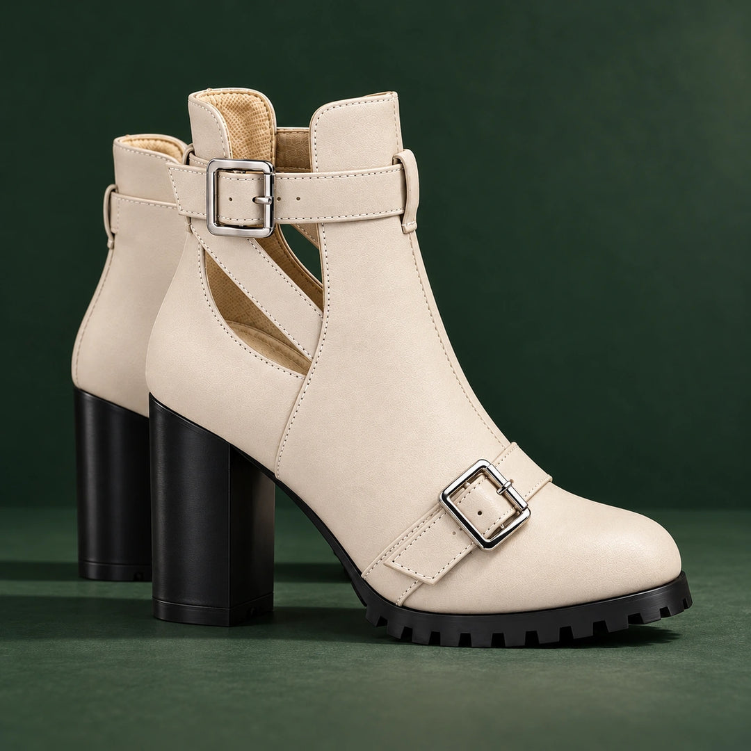 Maelle Cut-Out Heel Boots