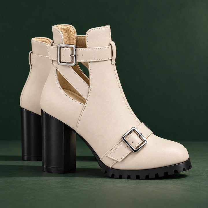Maelle Cut-Out Heel Boots