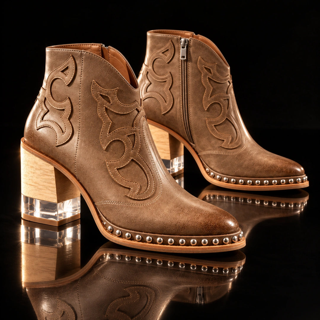 Sonia Leather Western Boots