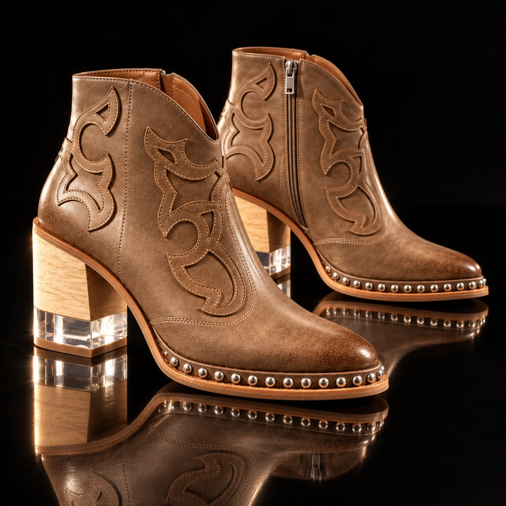 Sonia Leather Western Boots