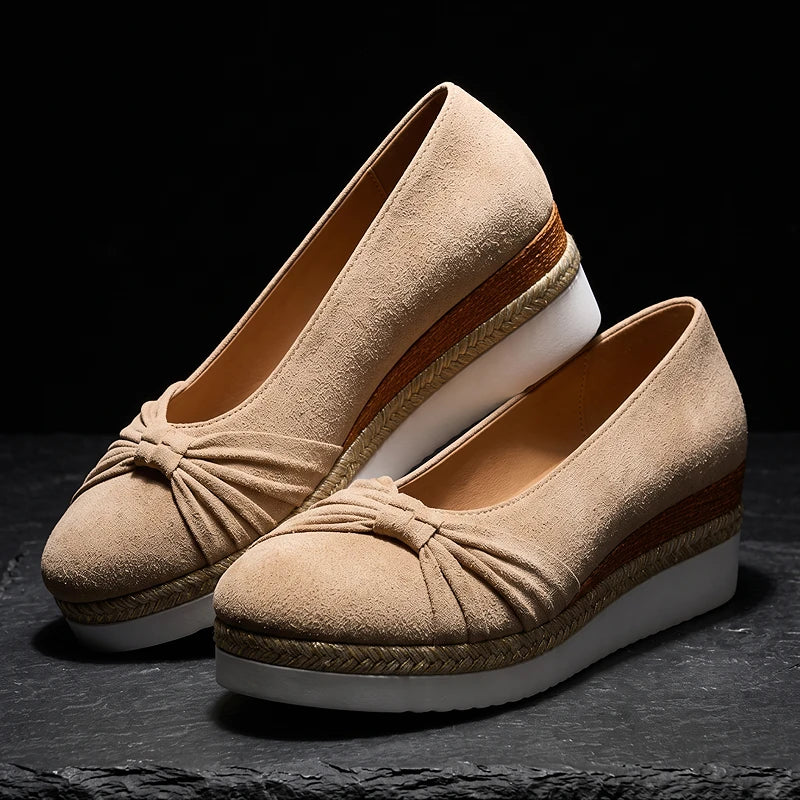 Elise Suede Wedges