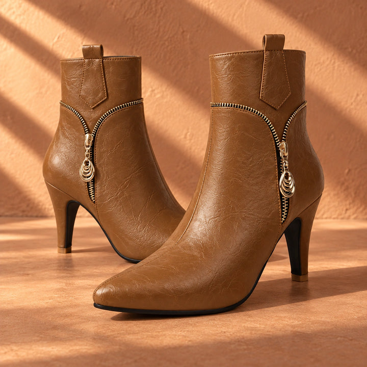 Denise Ankle Leather Boots