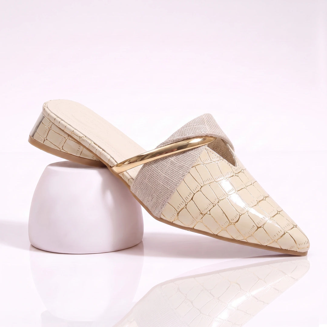 Blanche Leather Mule