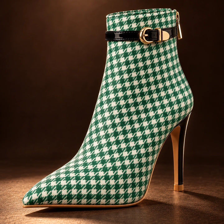 Cora Houndstooth Boots