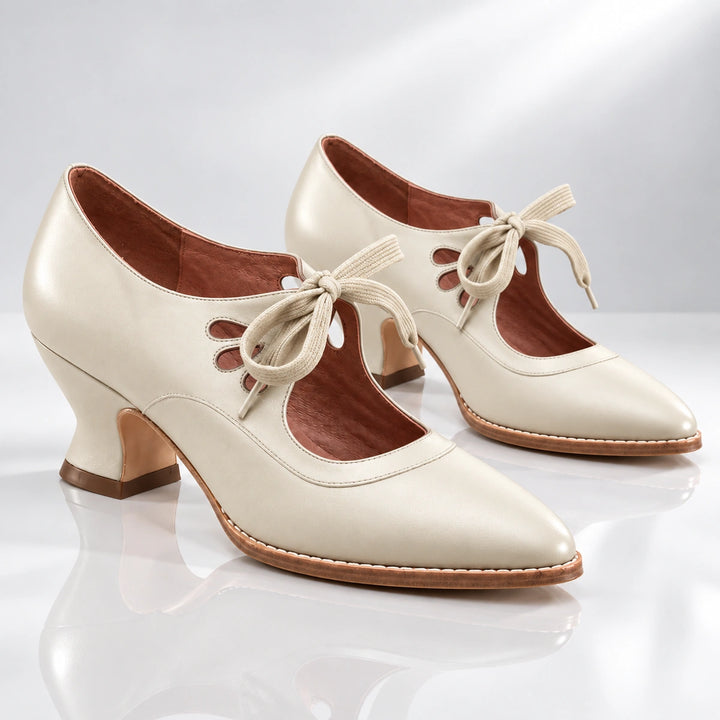 Leontine Leather Heels