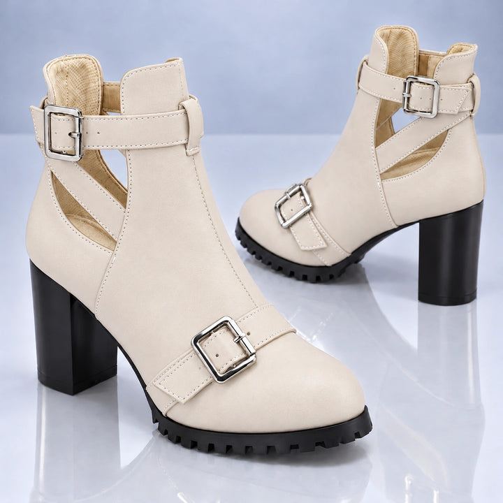 Maelle Cut-Out Heel Boots