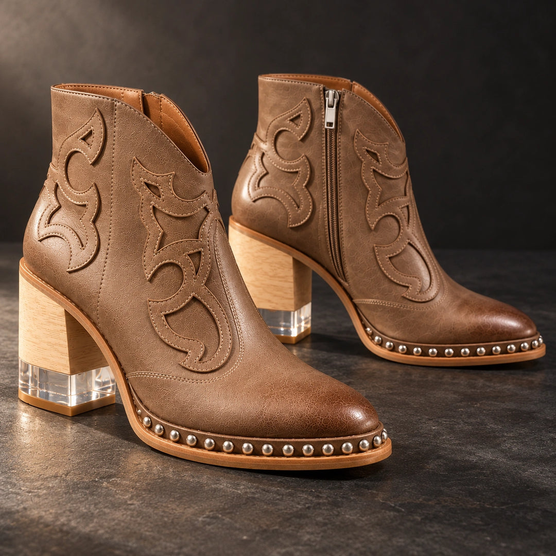 Sonia Leather Western Boots