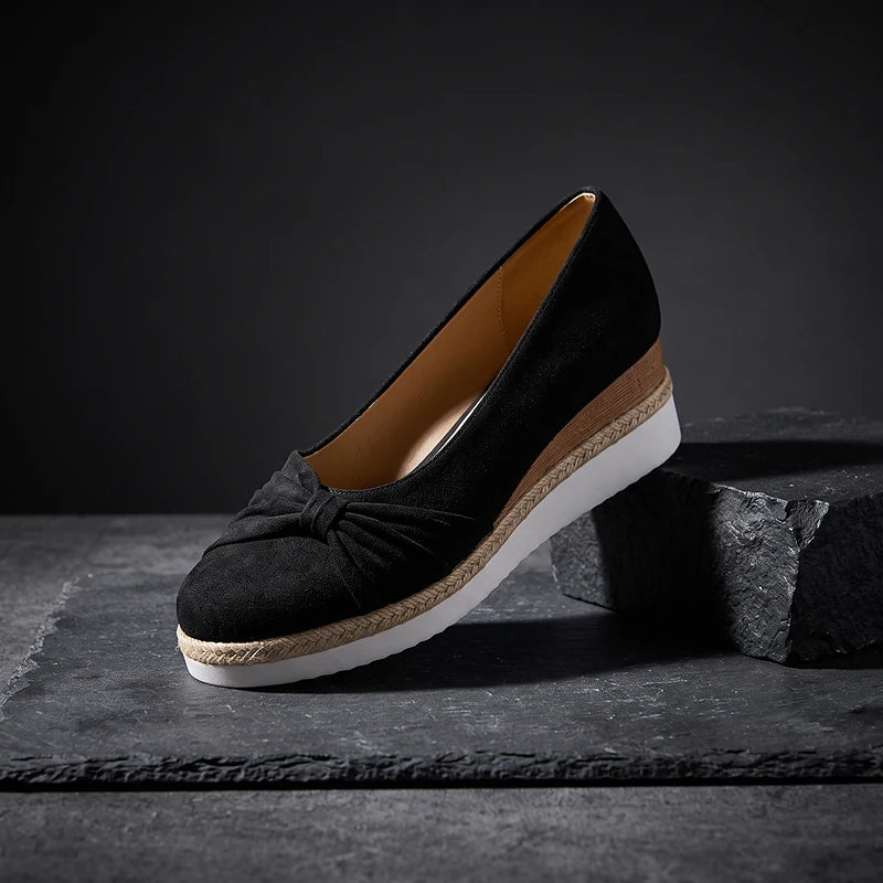 Elise Suede Wedges