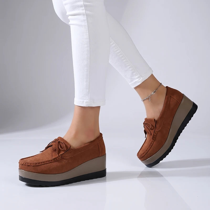 Faustine Suede Loafers