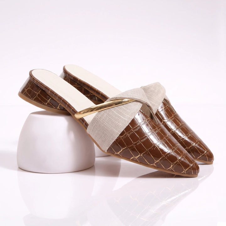 Blanche Leather Mule
