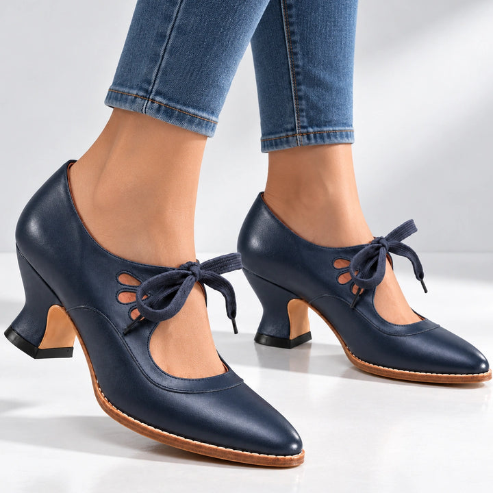 Leontine Leather Heels