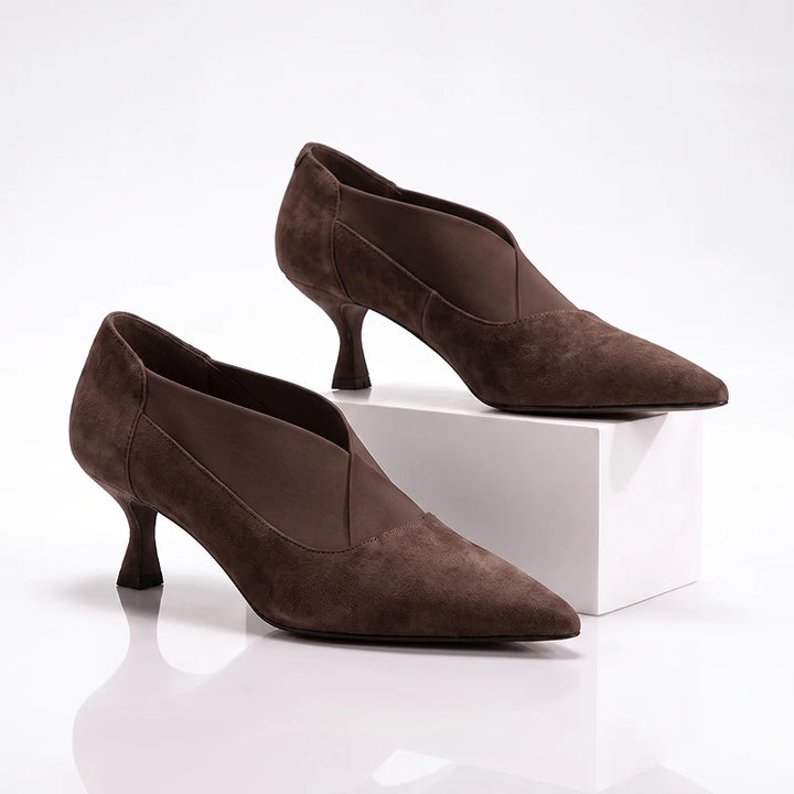 Elara Suede Heels
