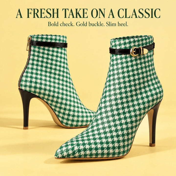 Cora Houndstooth Boots